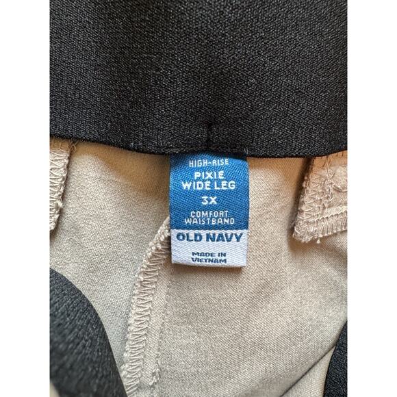 NWT Old Navy High Rise Pixie Wide Leg Pull On Khaki Pants Women’s Size 3X - Picture 5 of 6